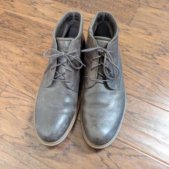 Ecco Findlay Chukka Lace up Leather Boots Chocolate Brown Men's size US 12 EU 46 - Picture 3 of 8